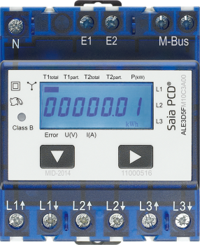 ALE3D5FM10C3A00:400V/65A UIP LCD Mbus Saia PCD(R)Energiezäh. MID-Zul.geeicht