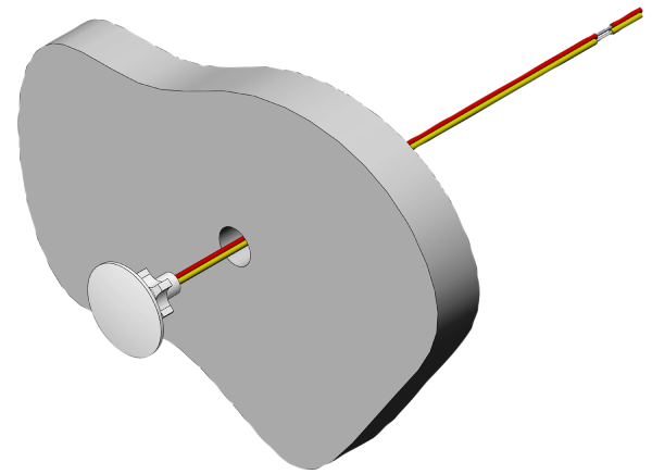 PT1000, weiß Raum-Temperatur-Knopfsensor