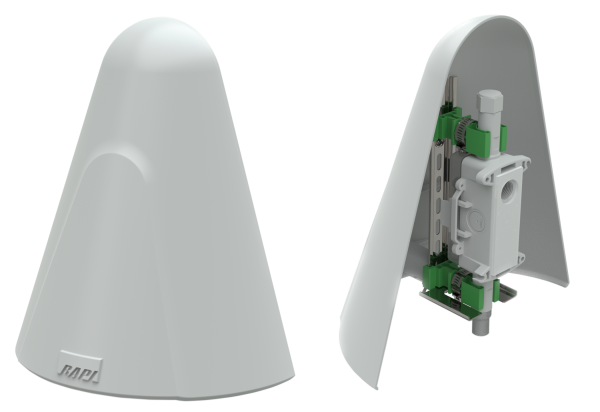 für BAPI-Außenluftsensoren Wetterschutzschirm