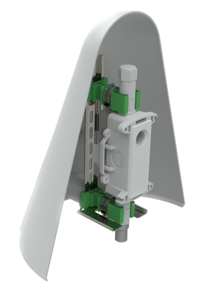 für BAPI-Außenluftsensoren Wetterschutzschirm